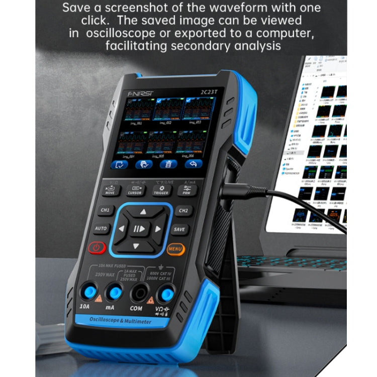 Multimetro a doppio canale con oscilloscopio digitale portatile 3 in 1, 2C23T Standard, 2C23T Upgrade