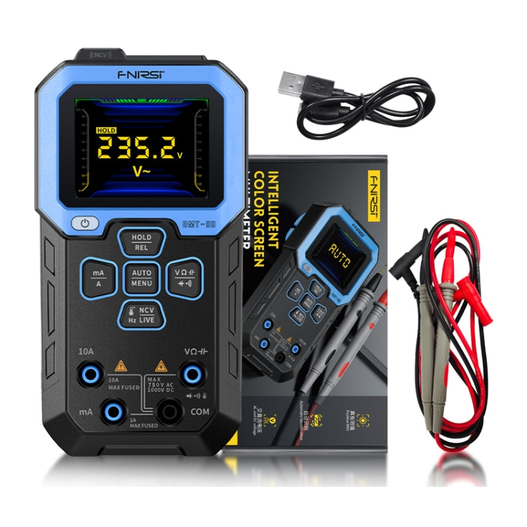 FNIRSI Multimetro intelligente ad alta precisione con display digitale completamente automatico, DMT-99