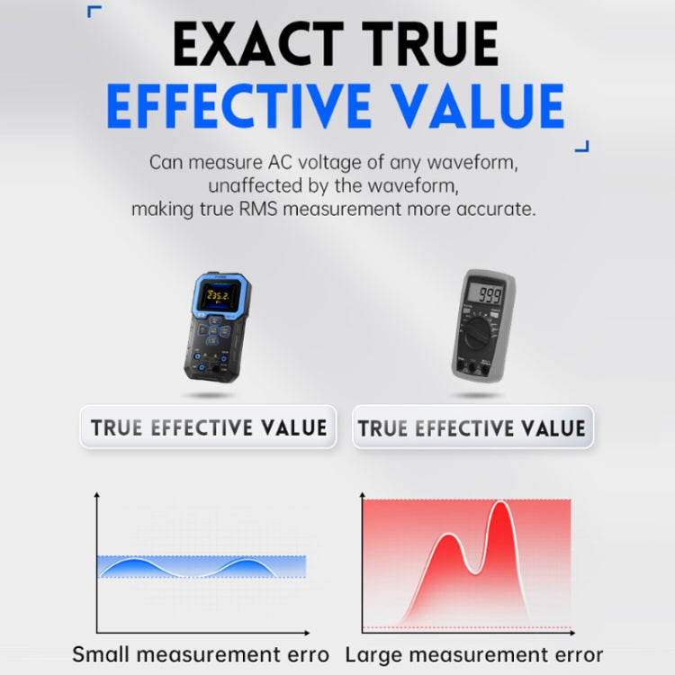 FNIRSI Multimetro intelligente ad alta precisione con display digitale completamente automatico, DMT-99