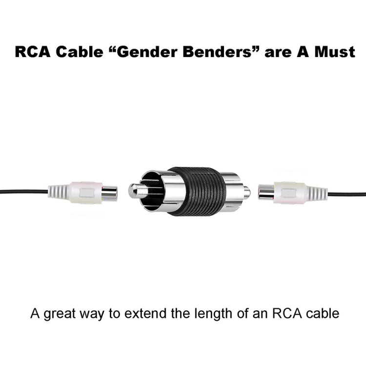 Adattatore audio per monitoraggio maschio dritto testa di loto RCA da 10 pezzi, RCA Male to RCA Male