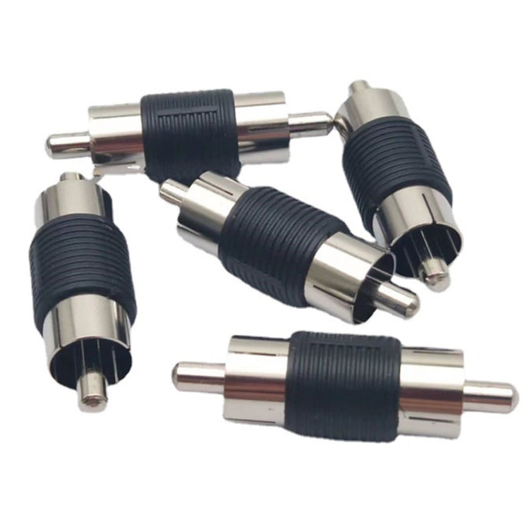 Adattatore audio per monitoraggio maschio dritto testa di loto RCA da 10 pezzi, RCA Male to RCA Male