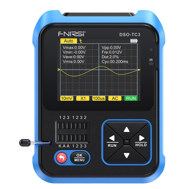 Tester per transistor LCR per oscilloscopio digitale portatile 3 in 1 FNIRSI, DSO-TC3 Standard, DSO-TC3 Upgrade