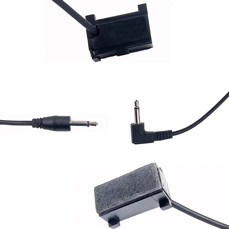 Microfono esterno di qualità audio HD per navigazione GPS per auto da 3 m, Straight Plug, Bent Plug
