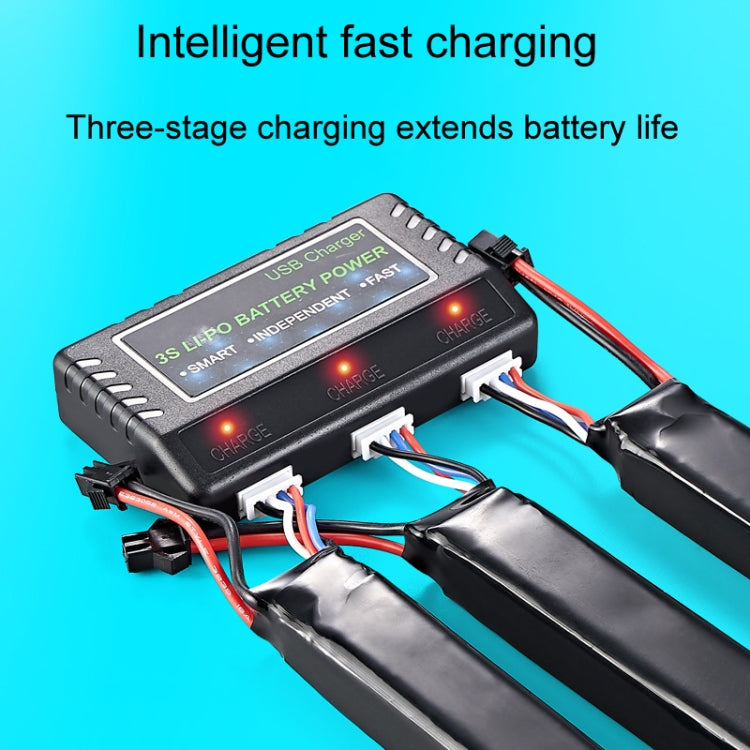 Custodia di ricarica per bilanciamento della batteria Li-Po con una carica e tre proiettili ad acqua, BH-3S03