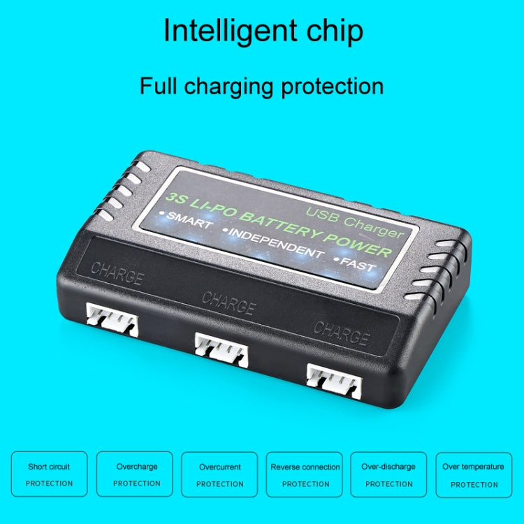 Custodia di ricarica per bilanciamento della batteria Li-Po con una carica e tre proiettili ad acqua, BH-3S03