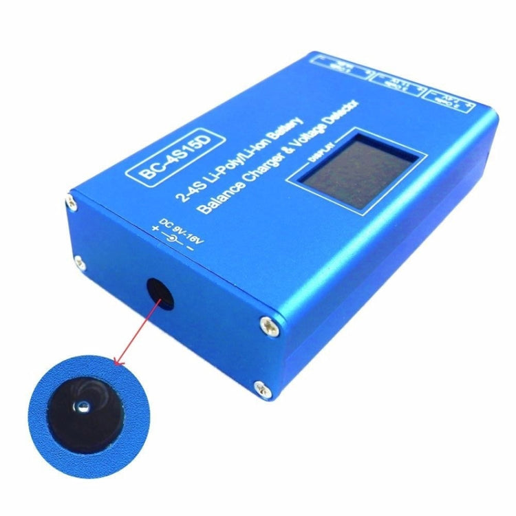 Custodia di ricarica per equilibrio con display digitale a LED per batteria agli ioni di litio con alimentatore, spina americana, BC-4S15D