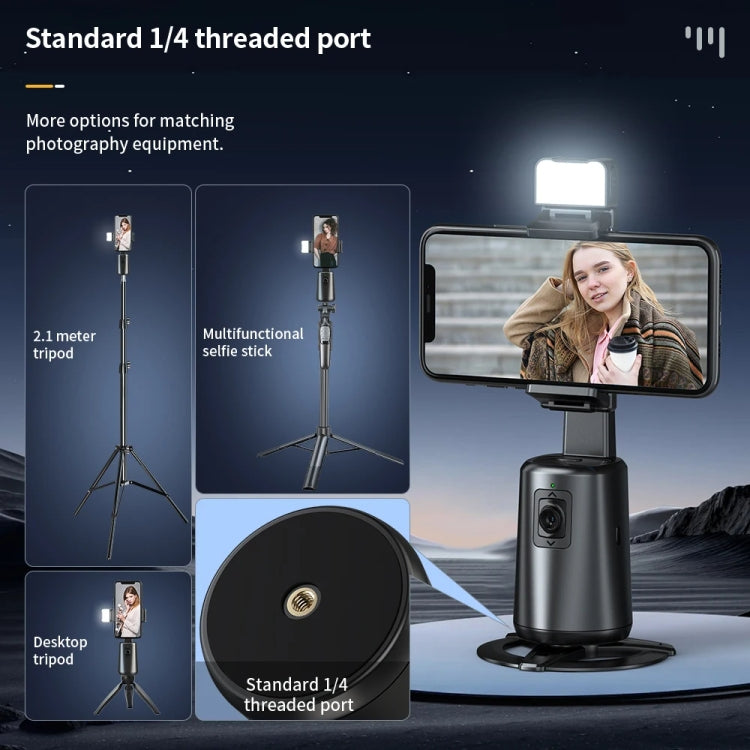 Pixel A200 Stabilizzatore cardanico con rilevamento automatico Bastone per selfie con rotazione a 360 gradi con luce di riempimento, A200 Set 1, A200 Set 2, A200 Set 3