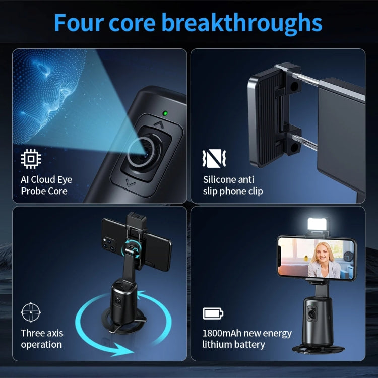 Pixel A200 Stabilizzatore cardanico con rilevamento automatico Bastone per selfie con rotazione a 360 gradi con luce di riempimento, A200 Set 1, A200 Set 2, A200 Set 3