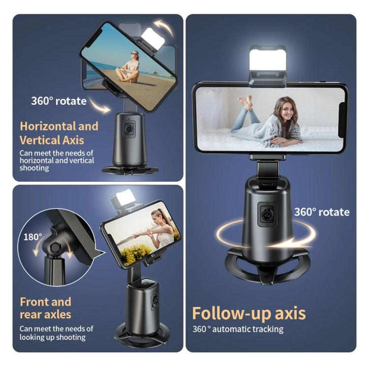 Pixel A200 Stabilizzatore cardanico con rilevamento automatico Bastone per selfie con rotazione a 360 gradi con luce di riempimento, A200 Set 1, A200 Set 2, A200 Set 3