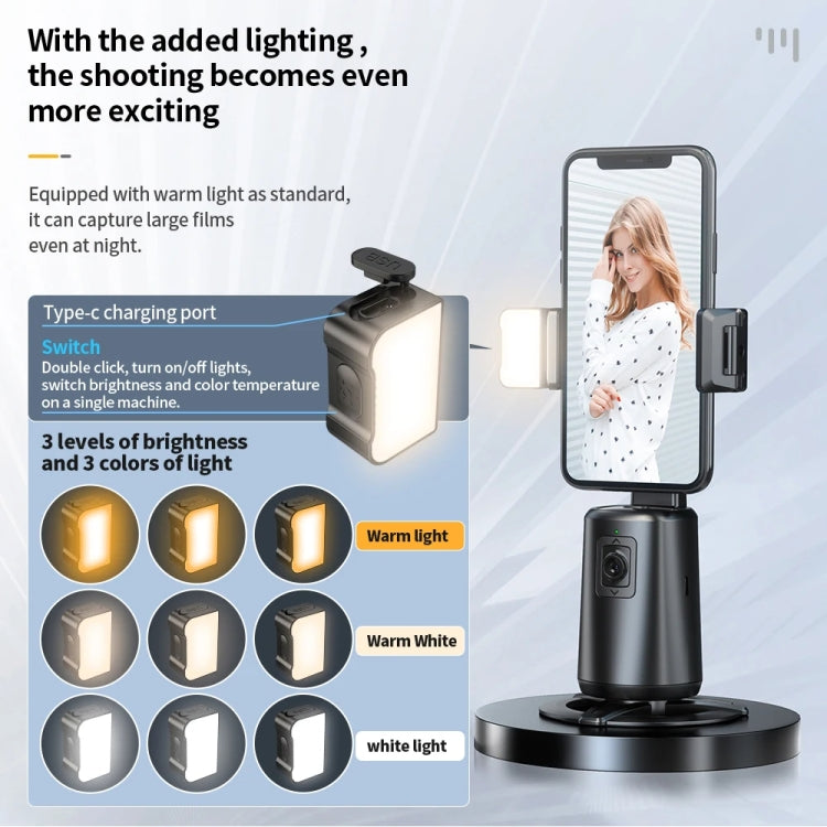 Pixel A200 Stabilizzatore cardanico con rilevamento automatico Bastone per selfie con rotazione a 360 gradi con luce di riempimento, A200 Set 1, A200 Set 2, A200 Set 3