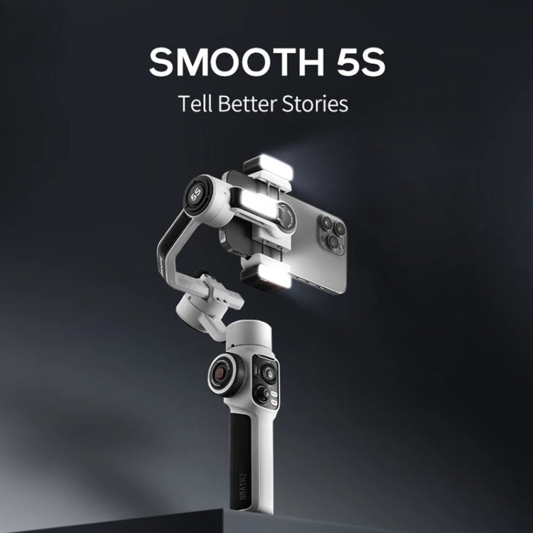 Stabilizzatore cardanico portatile per smartphone a 3 assi ZHIYUN Smooth 5S, Smooth 5S Standard Black, Smooth 5S Standard White, Smooth 5S Combo Black, Smooth 5S Combo White