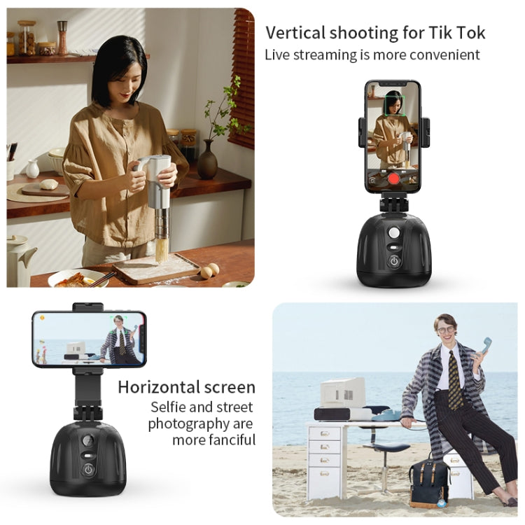 Stabilizzatore desktop per registrazione video dal vivo intelligente a 360 gradi