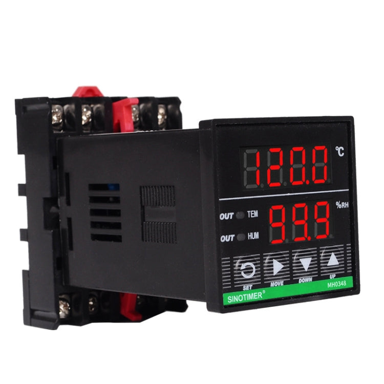 SINOTIMER MH0348-DIN Installazione della guida di guida del controller di umidità della temperatura intelligente ad alta precisione, MH0348-DIN
