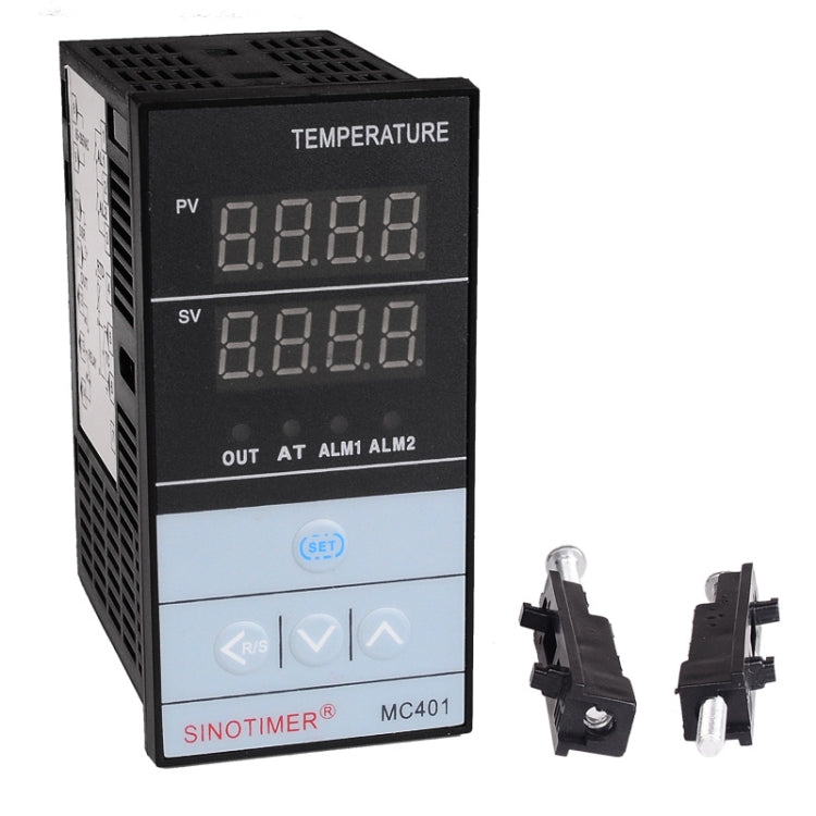 SINOTIMER MC401 Ingresso universale Custodia corta PID Regolatore di temperatura intelligente Misuratore Riscaldamento Raffreddamento Relè SSR Uscita a stato solido, MC401