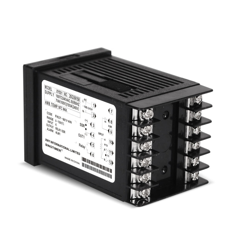 SINOTIMER XY501 Short Shell Intelligent PID Strumento di controllo della temperatura Riscaldamento Relè di refrigerazione Uscita a stato solido SSR, XY501