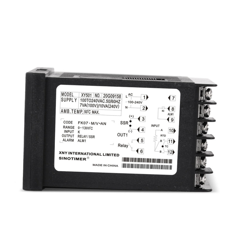 SINOTIMER XY501 Short Shell Intelligent PID Strumento di controllo della temperatura Riscaldamento Relè di refrigerazione Uscita a stato solido SSR, XY501