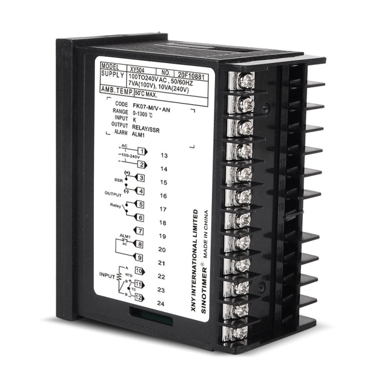 SINOTIMER XY504 Strumento di controllo della temperatura intelligente Custodia corta PID Relè di refrigerazione per riscaldamento Uscita a stato solido SSR, XY504