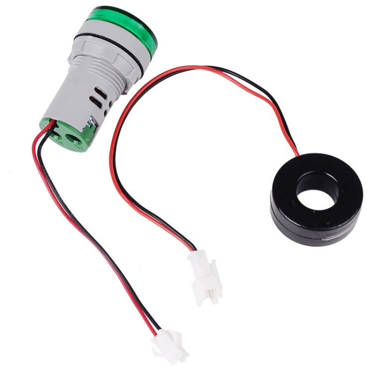 SINOTIMER ST16A Rotondo 22mm LED Segnale luminoso digitale 220V AC Amperometro 0-100A Indicatore luminoso di corrente AC, ST16A