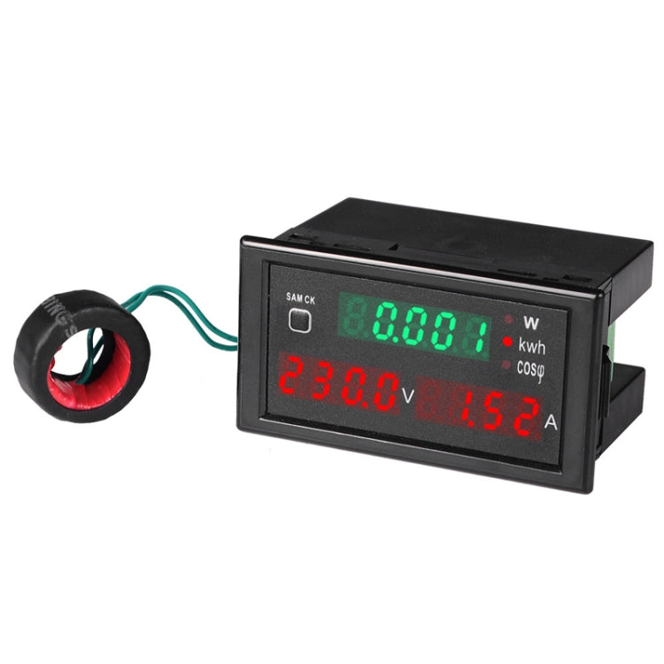 SINOTIMER SPM001 AC LED Voltmetro digitale Misuratore di fattori di frequenza Monitor di potenza, AC80-300V 100A, AC200-450V 100A