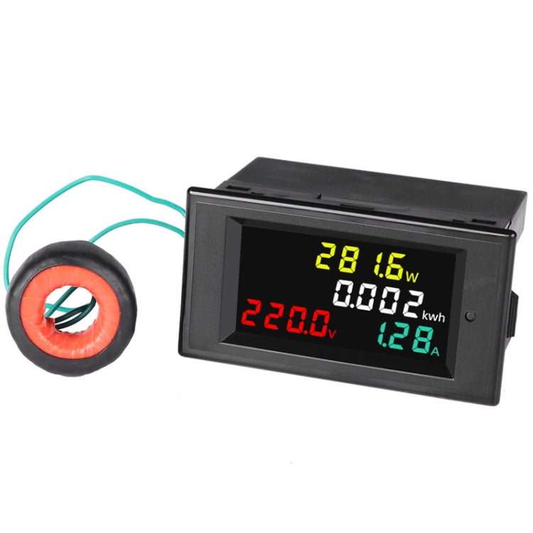SINOTIMER SPM002 Monitor di potenza digitale AC per misuratore di tensione e corrente a cristalli liquidi, AC80-300V 100A, AC200-450V 100A