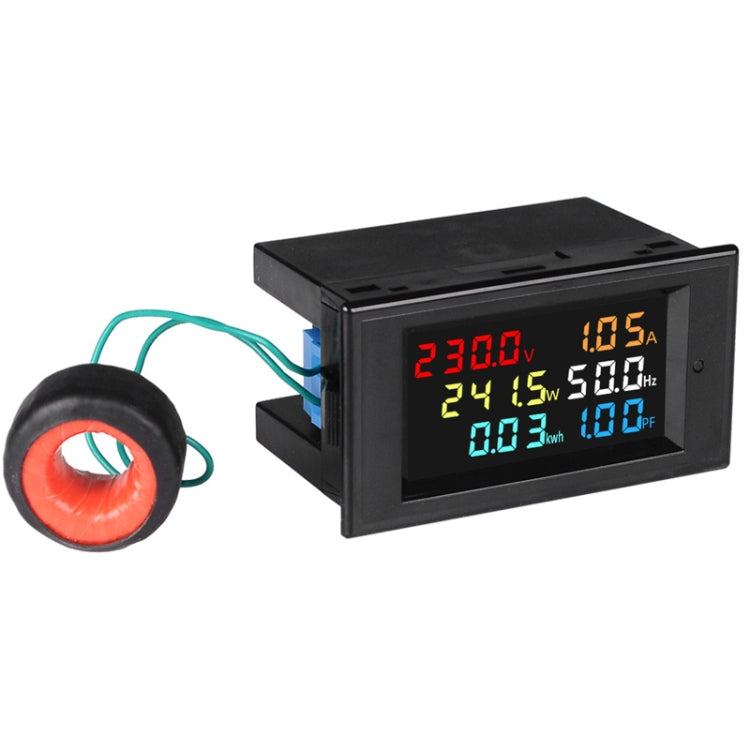 SINOTIMER SPM003 AC LED Voltmetro digitale Misuratore di fattori di frequenza Monitor di potenza, AC80-300V 100A, AC200-450V 100A