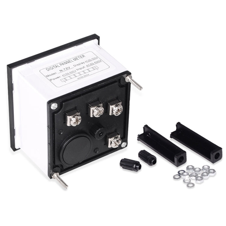 Voltmetro con display digitale a LED per giradischi quadrato SINOTIMER N-72V CA, N-72V