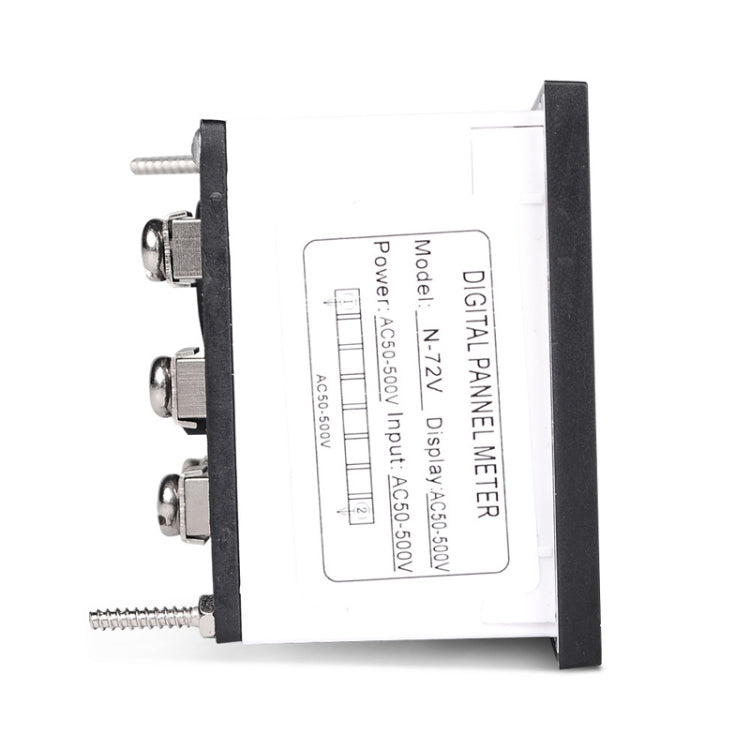 Voltmetro con display digitale a LED per giradischi quadrato SINOTIMER N-72V CA, N-72V