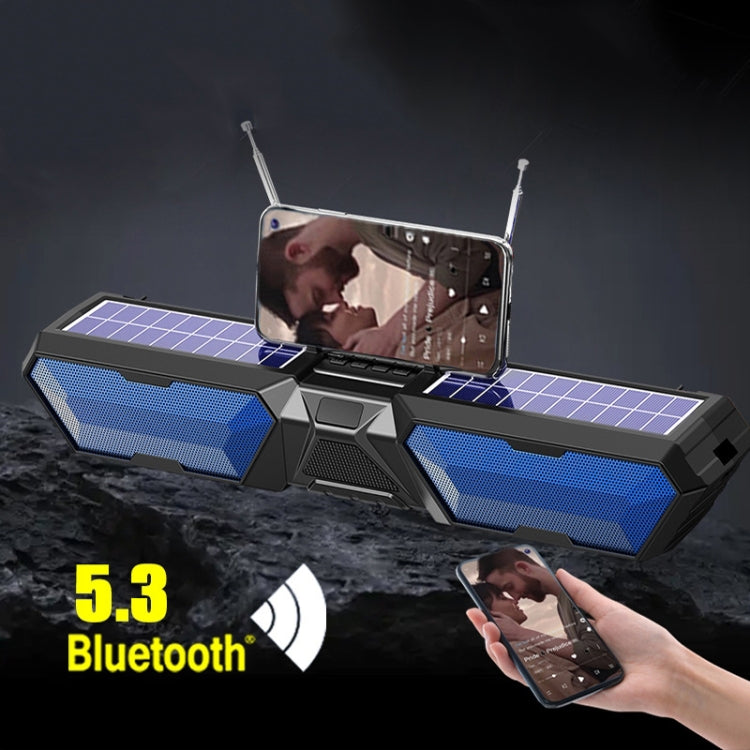 DV-880 Altoparlante Bluetooth wireless solare doppio Radio lunga da esterno