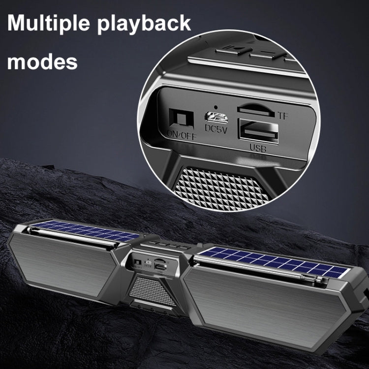 DV-880 Altoparlante Bluetooth wireless solare doppio Radio lunga da esterno