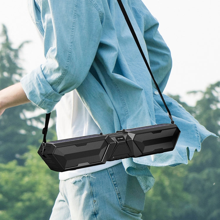 DV-880 Altoparlante Bluetooth wireless solare doppio Radio lunga da esterno