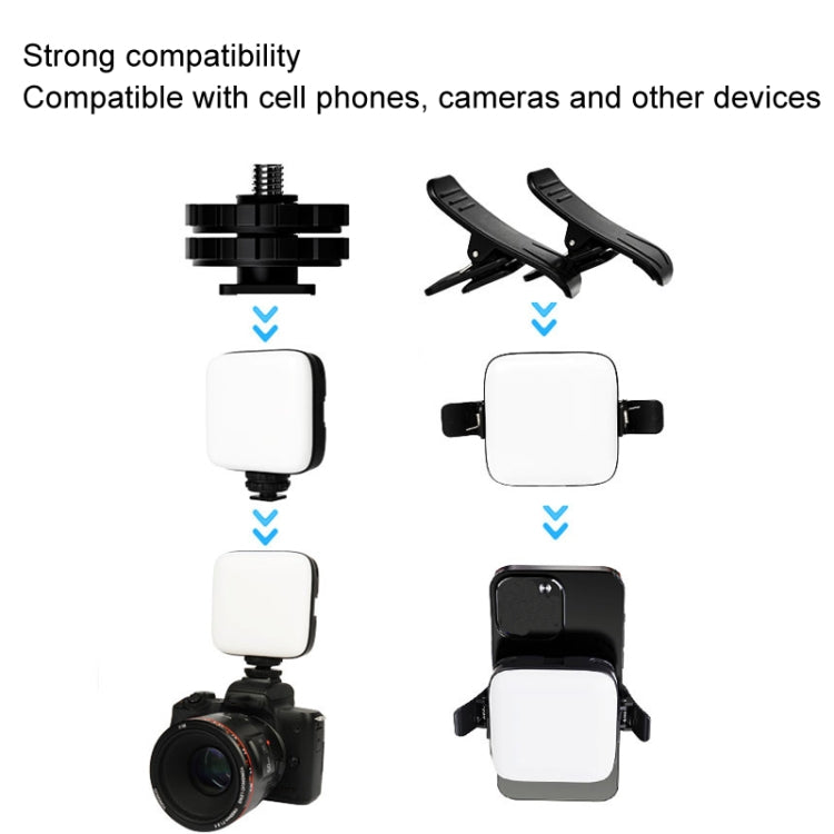 Desiontal V90 Telefono cellulare Live Beauty Fill Light Lampada tascabile a LED con ricarica USB Lampada Tofu, V90
