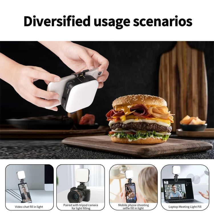Desiontal V90 Telefono cellulare Live Beauty Fill Light Lampada tascabile a LED con ricarica USB Lampada Tofu, V90