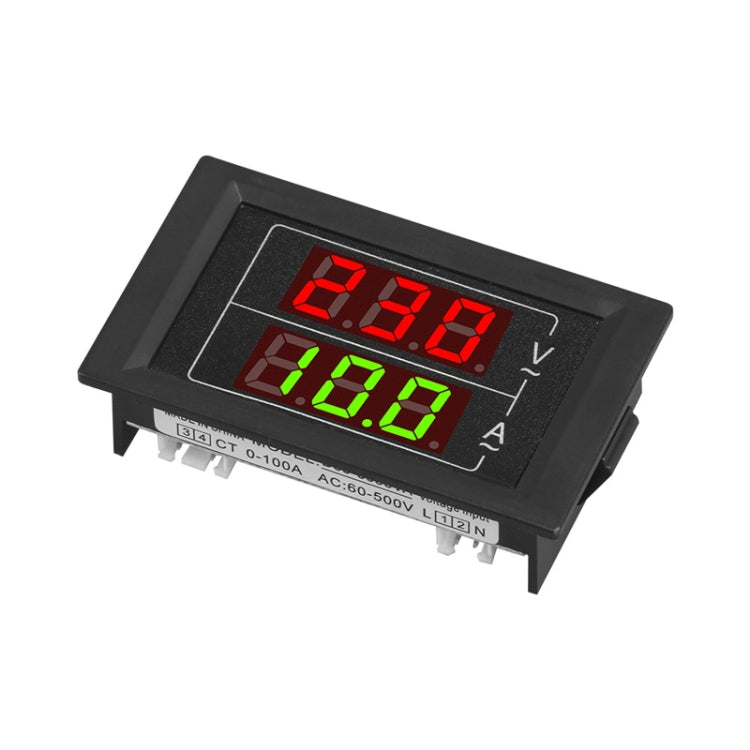 SINOTIMER D85-5035VA Misuratore digitale compatto di tensione e corrente CA monofase a doppio display, D85-5035VA