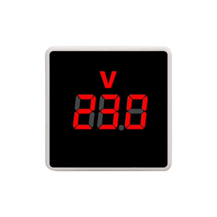 SINOTIMER V-PL Spina UE voltmetro CA digitale con inserto quadrato per uso domestico, V-PL EU Plug