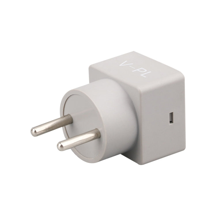 SINOTIMER V-PL Spina UE voltmetro CA digitale con inserto quadrato per uso domestico, V-PL EU Plug
