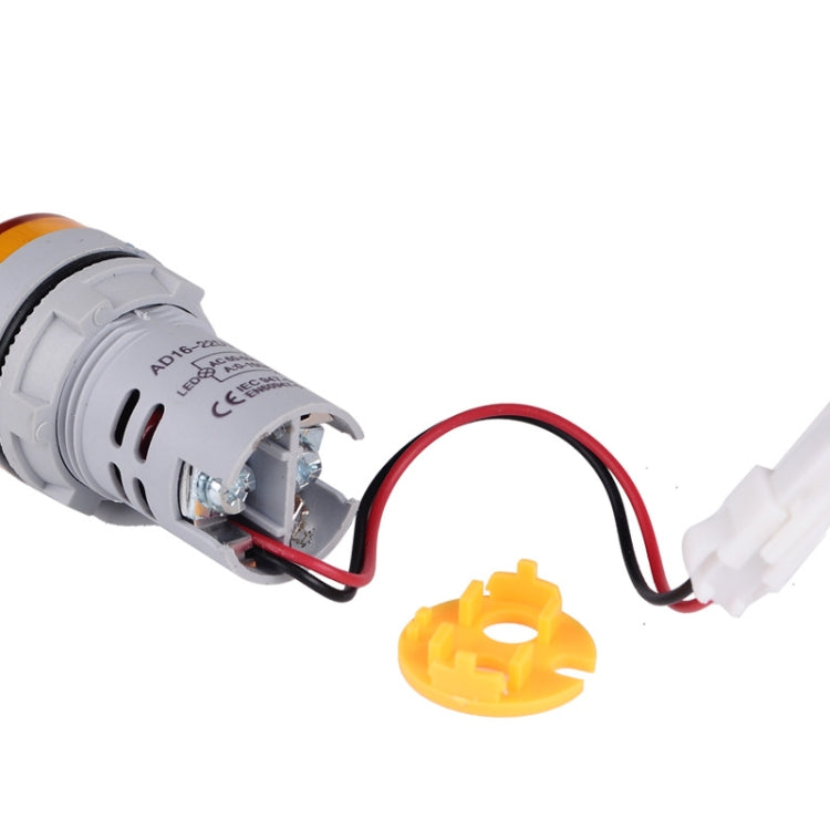 SINOTIMER ST16VA Display digitale a LED rotondo da 22 mm Indicatore di corrente di tensione CA AC 60-500 V 0-100 A, ST16VA