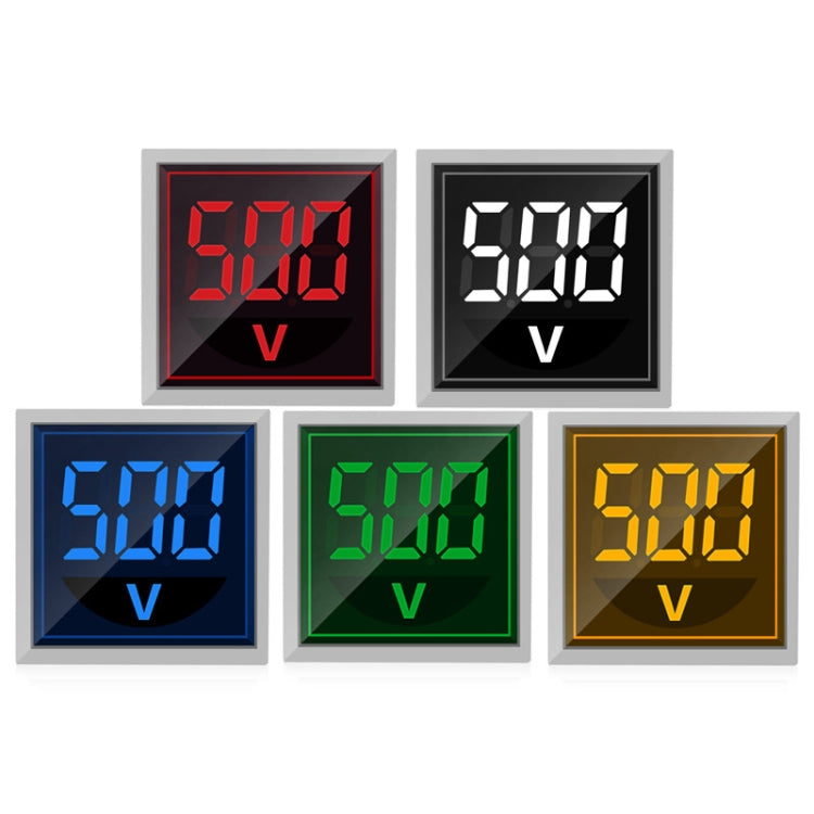 SINOTIMER ST17V Indicatore del segnale di tensione CA Display digitale a LED quadrato da 22 mm Testa di tensione CA 60-500 V, ST17V