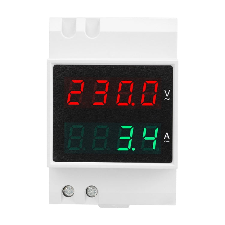 SINOTIMER SDM003-F Display a 4 cifre Misuratore di tensione e corrente a doppio display CA monofase su guida DIN, SDM003-F