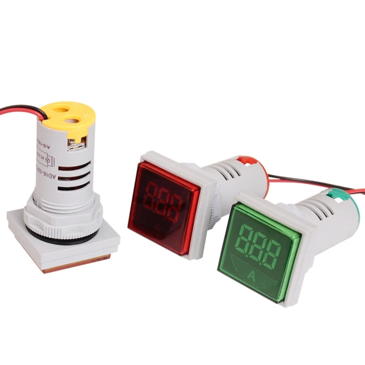 SINOTIMER ST17A Quadrato 22mm LED Display digitale Indicatore di corrente CA Indicatore di corrente 0-100A, ST17A