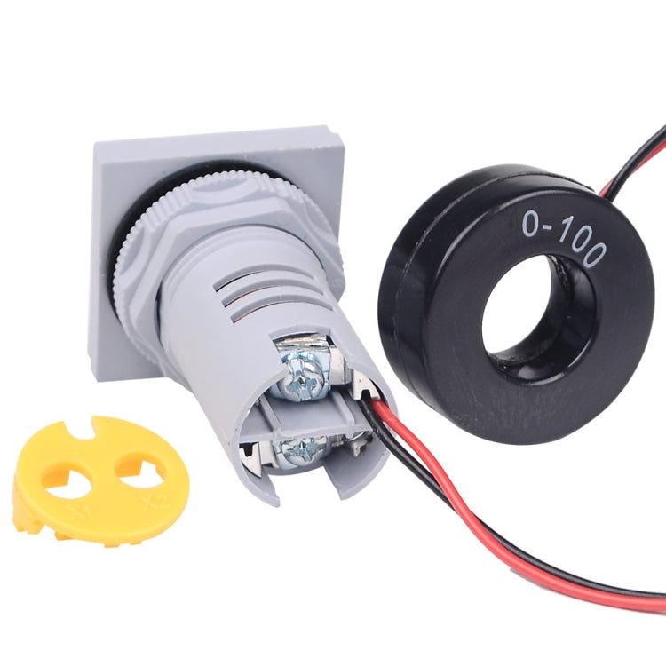 SINOTIMER ST17VAH Display digitale a LED quadrato 3 in 1 Indicatore di frequenza corrente tensione CA 60-500 V 0-100 A 20-75 Hz, ST17VAH
