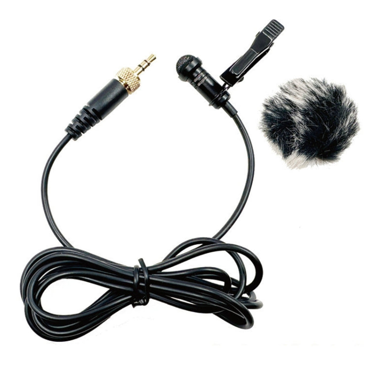 Microfono lavalier con trasmissione wireless con spina filettata interna diritta da 3,5 mm, 1.5m, 2m, 3m, 4m, 5m