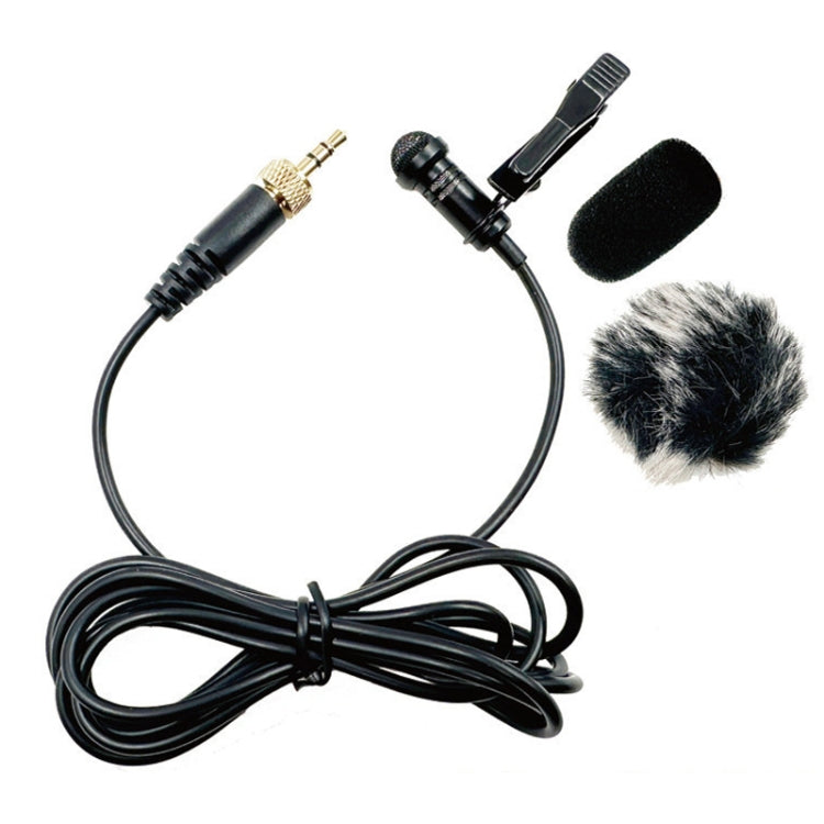 Microfono lavalier con trasmissione wireless con spina filettata interna diritta da 3,5 mm, 1.5m, 2m, 3m, 4m, 5m