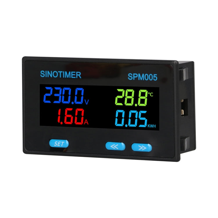 SINOTIMER SPM005 Misuratore di monitoraggio multifunzionale per tensione corrente corrente elettrica display digitale CA, 20A, 100A, 200A
