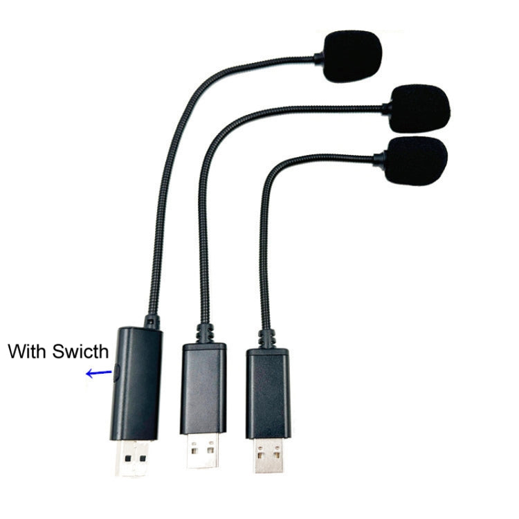Microfono per videoconferenza dal vivo per computer con presa diretta USB, 4.0x205mm, 4.0x255mm, 4.0x255mm With Switch