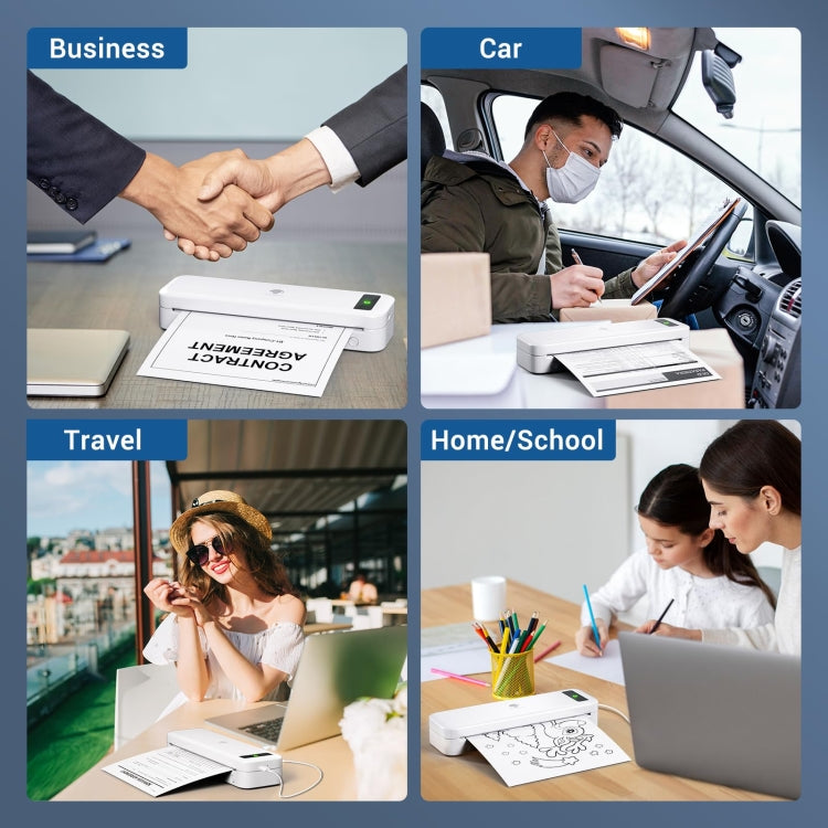 La stampante termica wireless Bluetooth Phomemo M835 supporta carta termica multiformato, M835