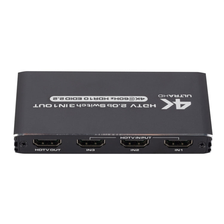HDMI2.0 4K con commutatore di telecomando Convertitore video HDCP2.2 versione 3 in 1 uscita, 60Hz, 120Hz