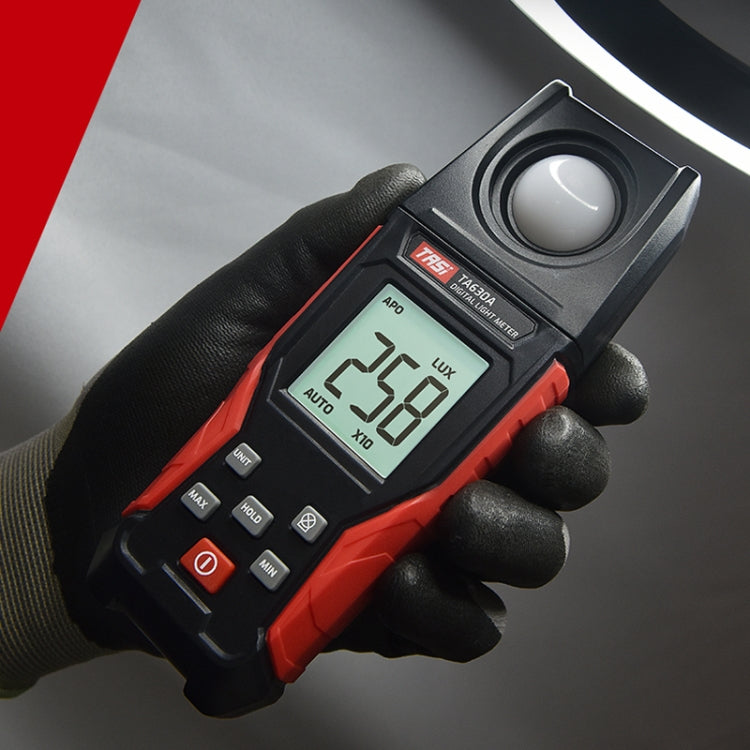 Misuratore di luce digitale Illuminamento Luxmetro Display LCD retroilluminato 0.1-200000LUX/0.01-20000FC Tester per sensore di luce, TA630A