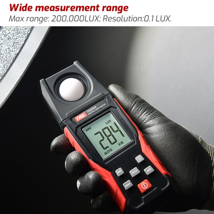 Misuratore di luce digitale Illuminamento Luxmetro Display LCD retroilluminato 0.1-200000LUX/0.01-20000FC Tester per sensore di luce, TA630A