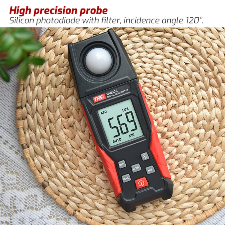Misuratore di luce digitale Illuminamento Luxmetro Display LCD retroilluminato 0.1-200000LUX/0.01-20000FC Tester per sensore di luce, TA630A