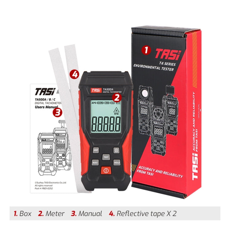Tachimetro laser Display digitale Misuratore di velocità di misurazione di tipo ottico, TASI TA500A Optical Measurement, TASI TA500C Optical Contact Dual Use
